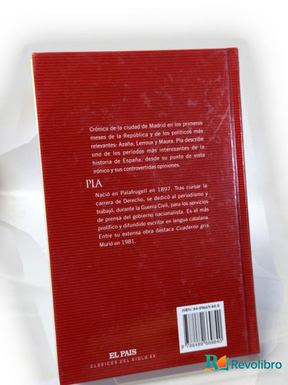 Foto 2 de Pla Madrid. El advenimiento de la República de Josep Pla, libro de segunda mano