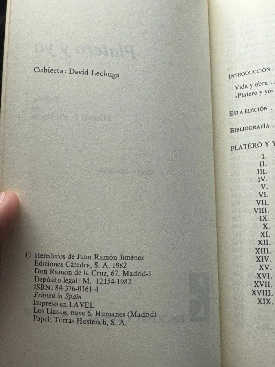 Foto 2 de Platero y yo de Juan Ramón Jiménez, libro de segunda mano