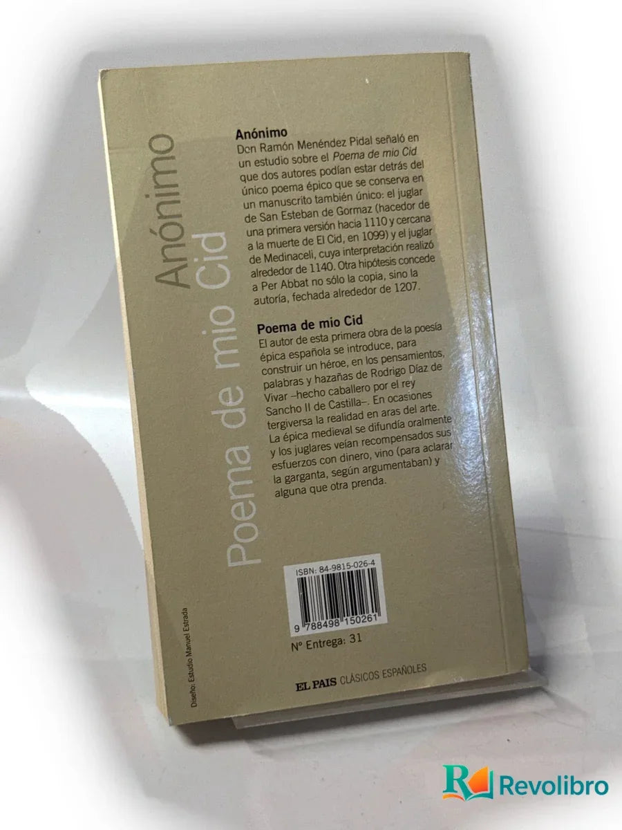Foto 2 de Poema de mio Cid de Anónimo, libro de segunda mano