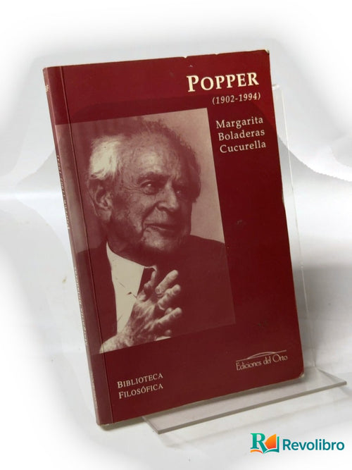 Portada de Popper (1902-1994) de Margarita Boladeras Cucurella, libro de segunda mano