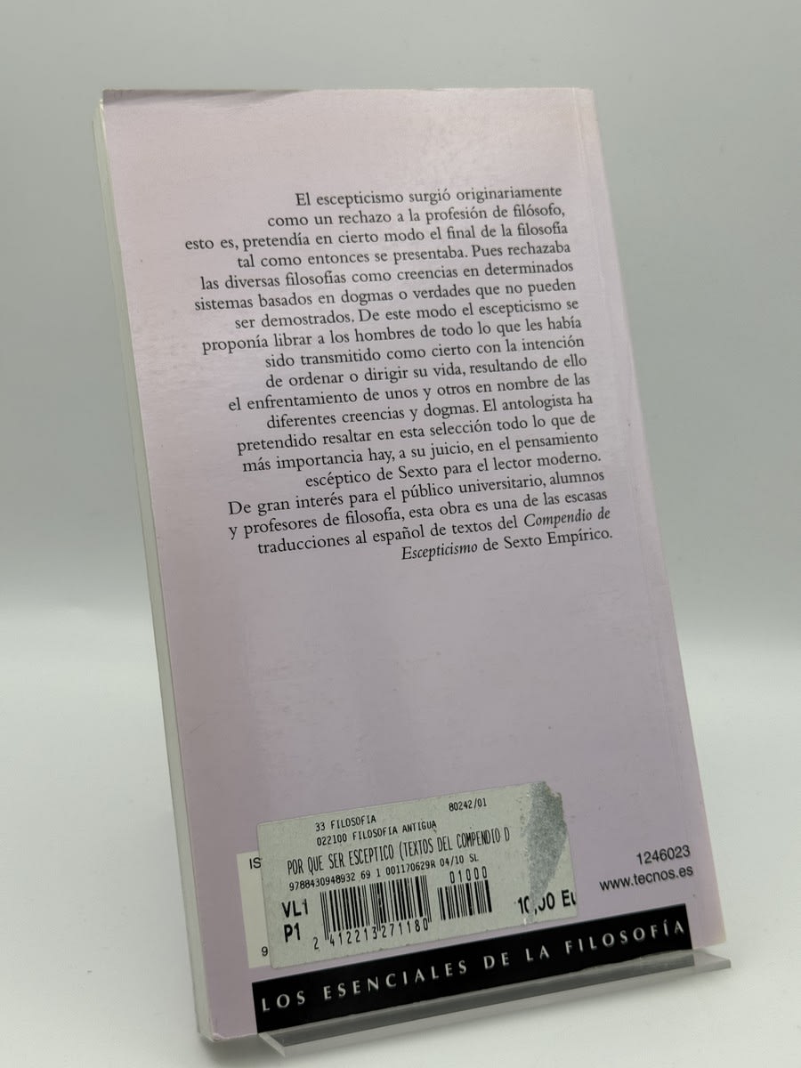 Por qué ser escéptico - Sexto Empírico - Imagen 2