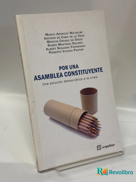 Portada de Por una asamblea constituyente de Marco Aparicio Wilhelmi, libro de segunda mano