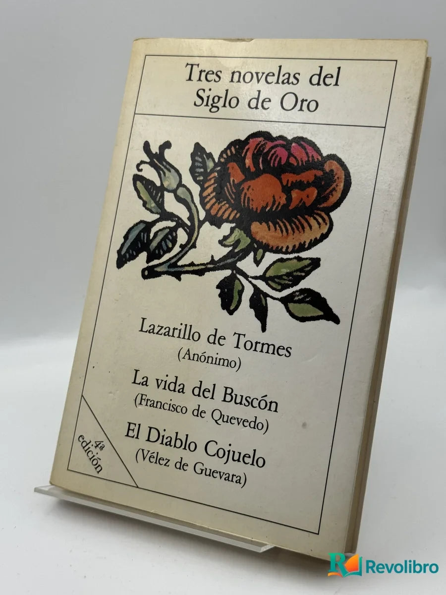 Portada de Tres novelas del Siglo de Oro de Anónimo, libro de segunda mano
