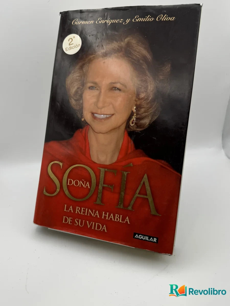 Portada de Sofía la reina habla de su vida de Carmen Enriquez y Emilio Oliva, libro de segunda mano