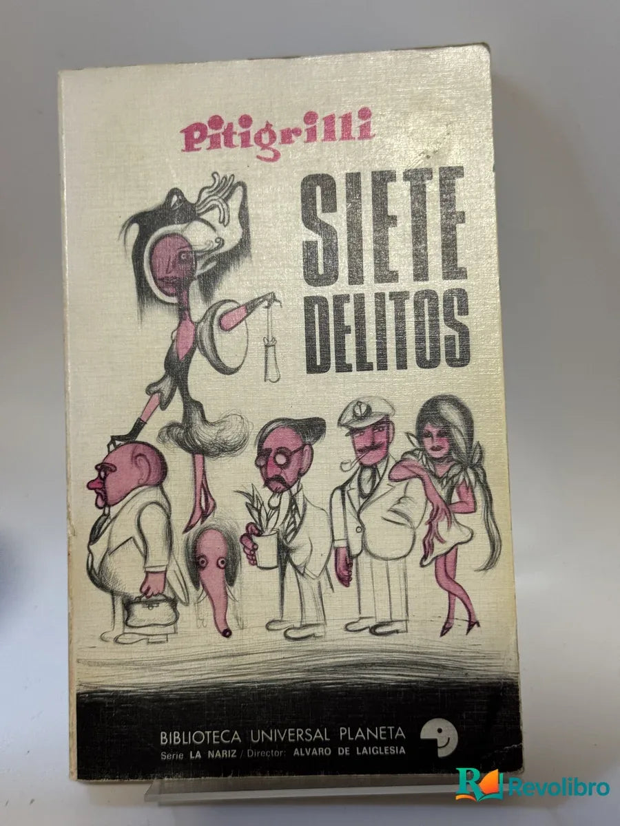 Portada de Siete Delitos de Pitigrilli, libro de segunda mano