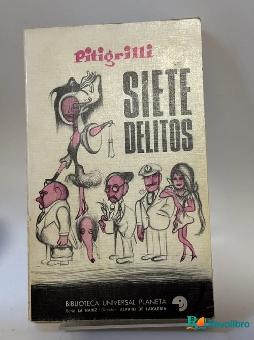 Portada de Siete Delitos de Pitigrilli, libro de segunda mano