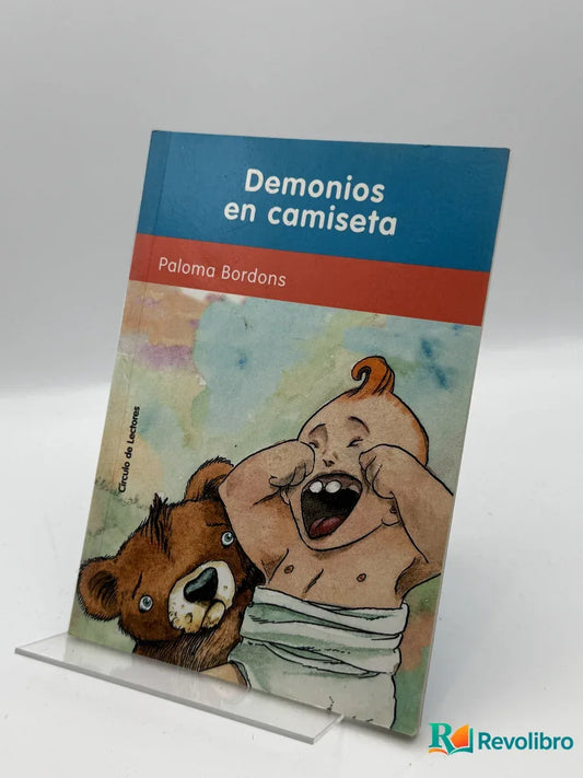 Portada de Demonios en camiseta de Paloma Bordons, libro de segunda mano