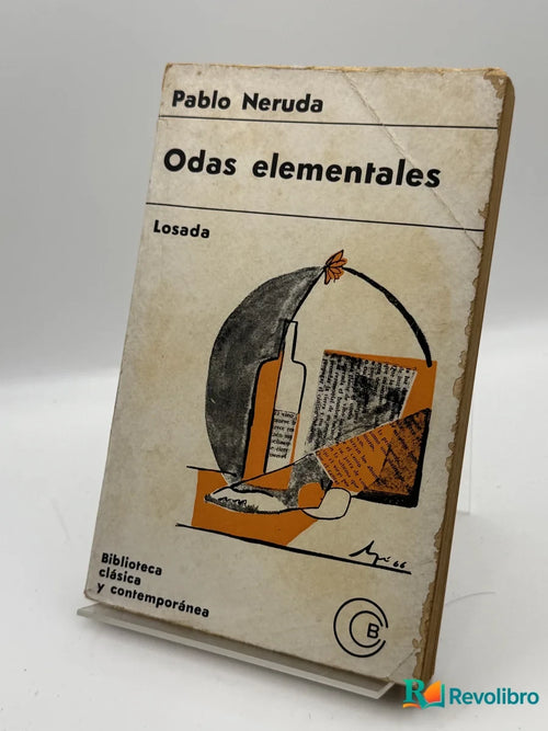 Portada de Odas elementales de Pablo Neruda, libro de segunda mano