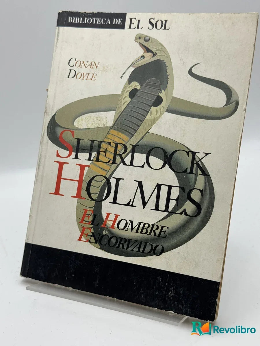 Portada de El Hombre Encovado de Conan Doyle, libro de segunda mano