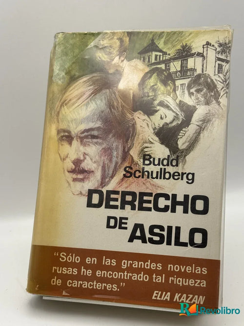 Portada de Derecho de Asilo de Budd Schulberg, libro de segunda mano