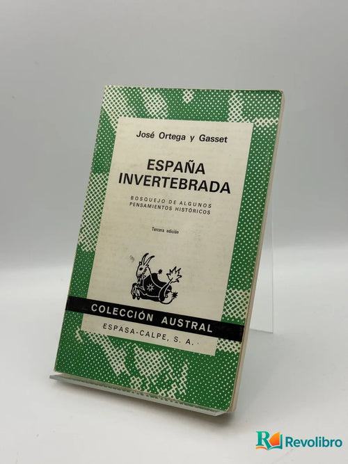 Portada de España Invertebrada de José Ortega y Gasset, libro de segunda mano