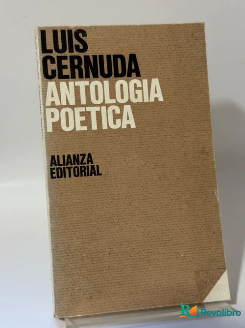 Portada de Antología Poética de Luis Cernuda, libro de segunda mano