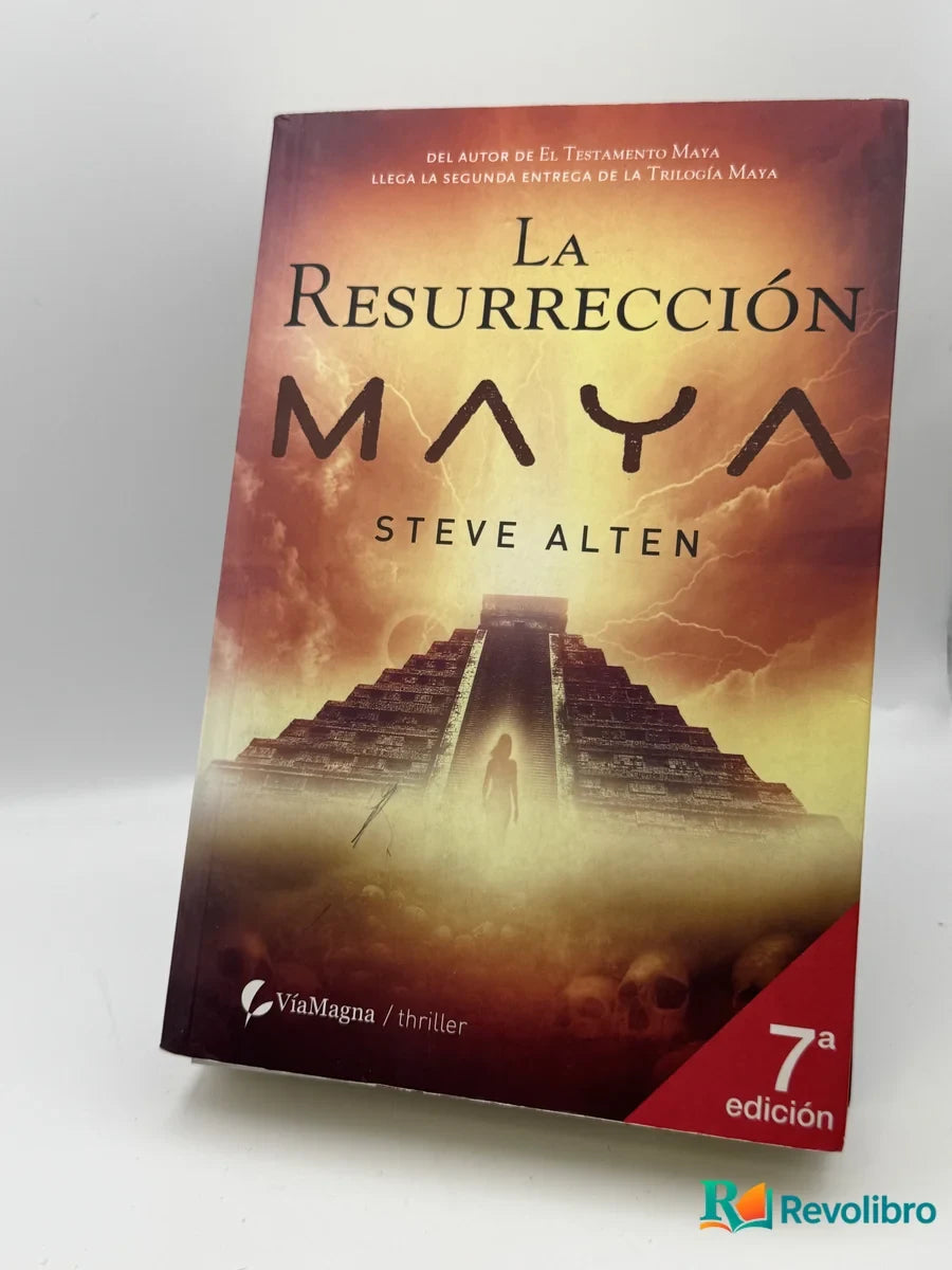 Portada de La Resurrección Maya de Steve Alten, libro de segunda mano