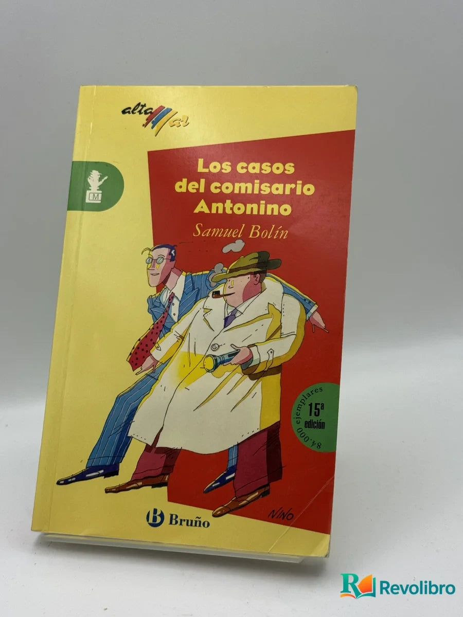Portada de Los casos del comisario Antonino de Samuel Bolín, libro de segunda mano