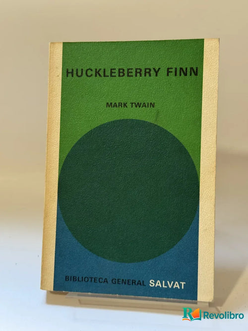 Portada de Huckleberry Finn de Mark Twain, libro de segunda mano