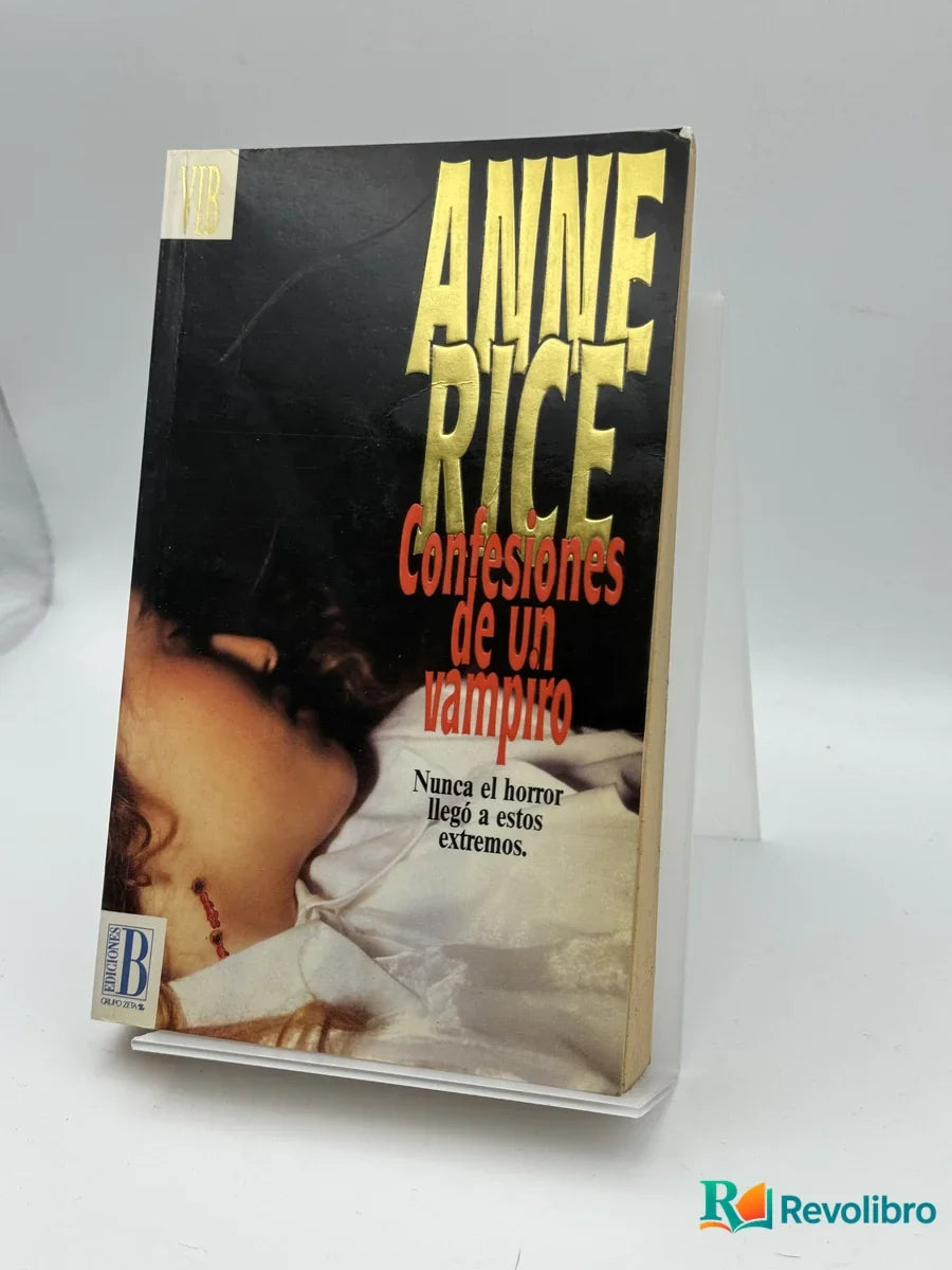 Portada de Confesiones de un vampiro de Anne Rice, libro de segunda mano