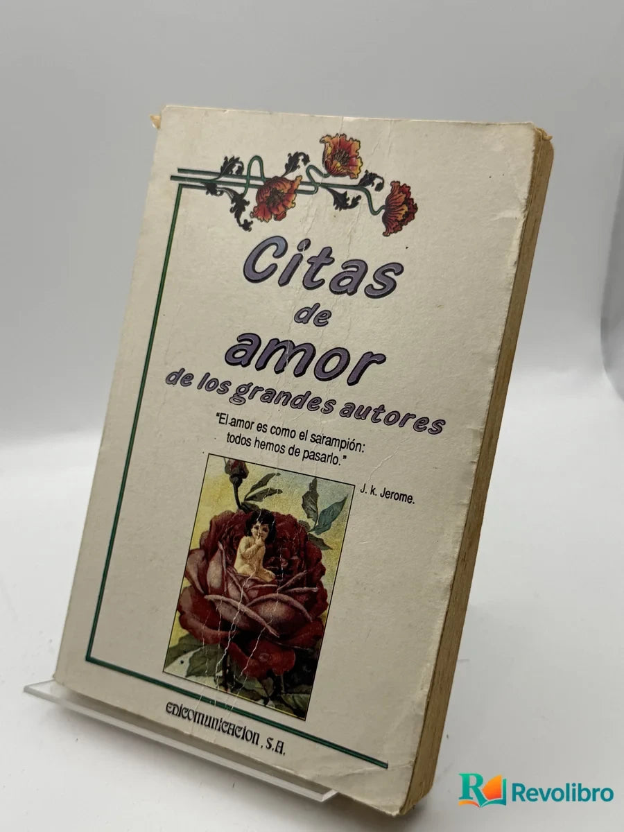 Portada de Citas de amor de los grandes autores, libro de segunda mano