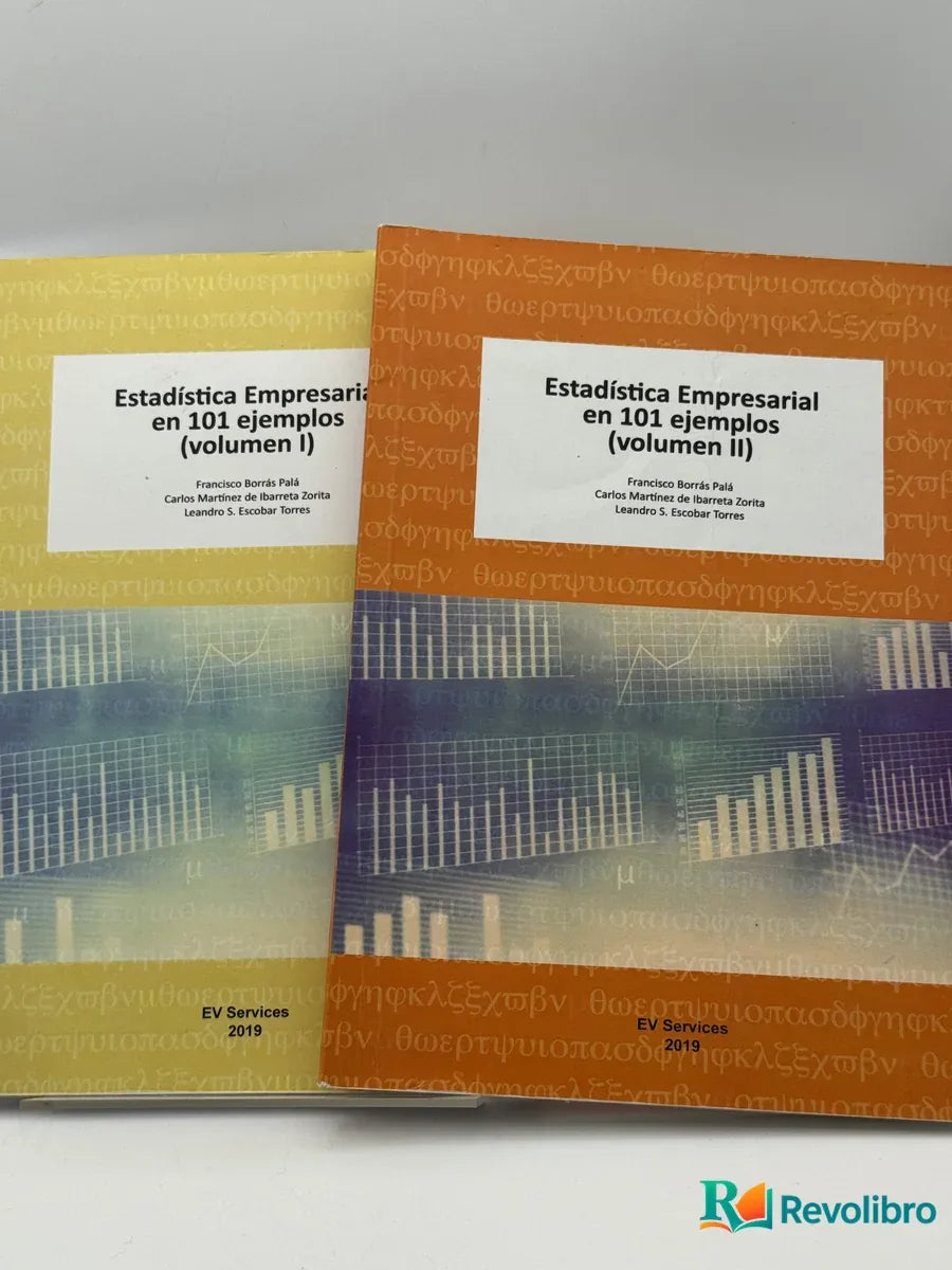 Portada de Estadística Empresarial en 101 ejemplos (volumen II) de Francisco Noriega Plaza, libro de segunda mano