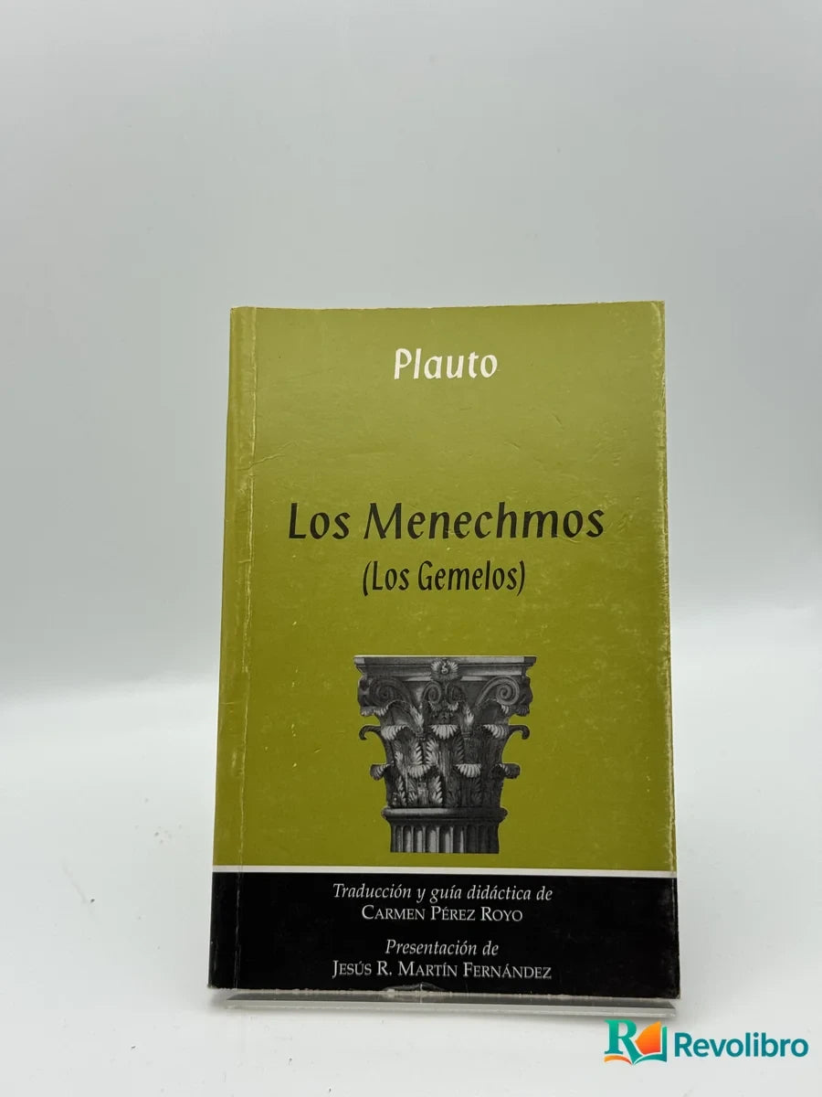 Portada de Los Menechmos (Los Gemelos) de Plauto, libro de segunda mano
