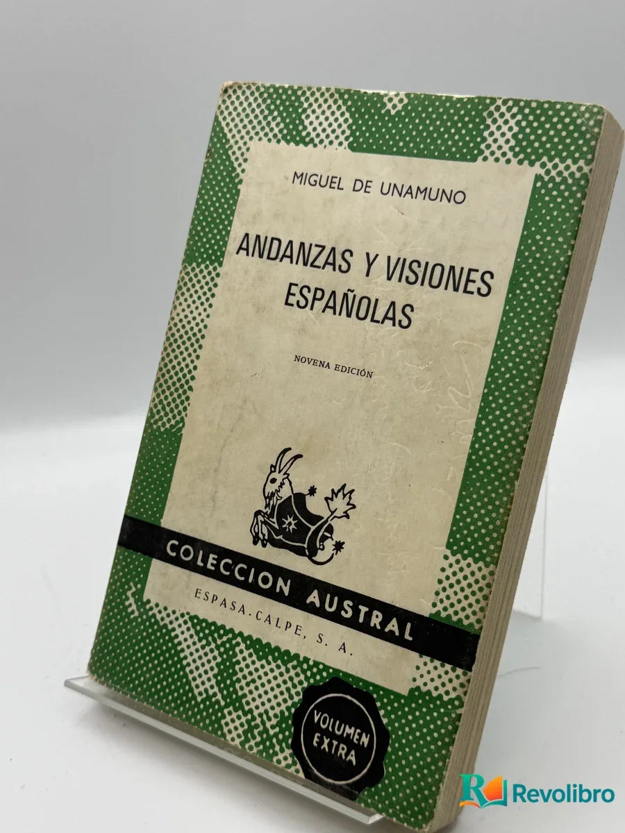Portada de Andanzas y visiones españolas de Miguel de Unamuno, libro de segunda mano