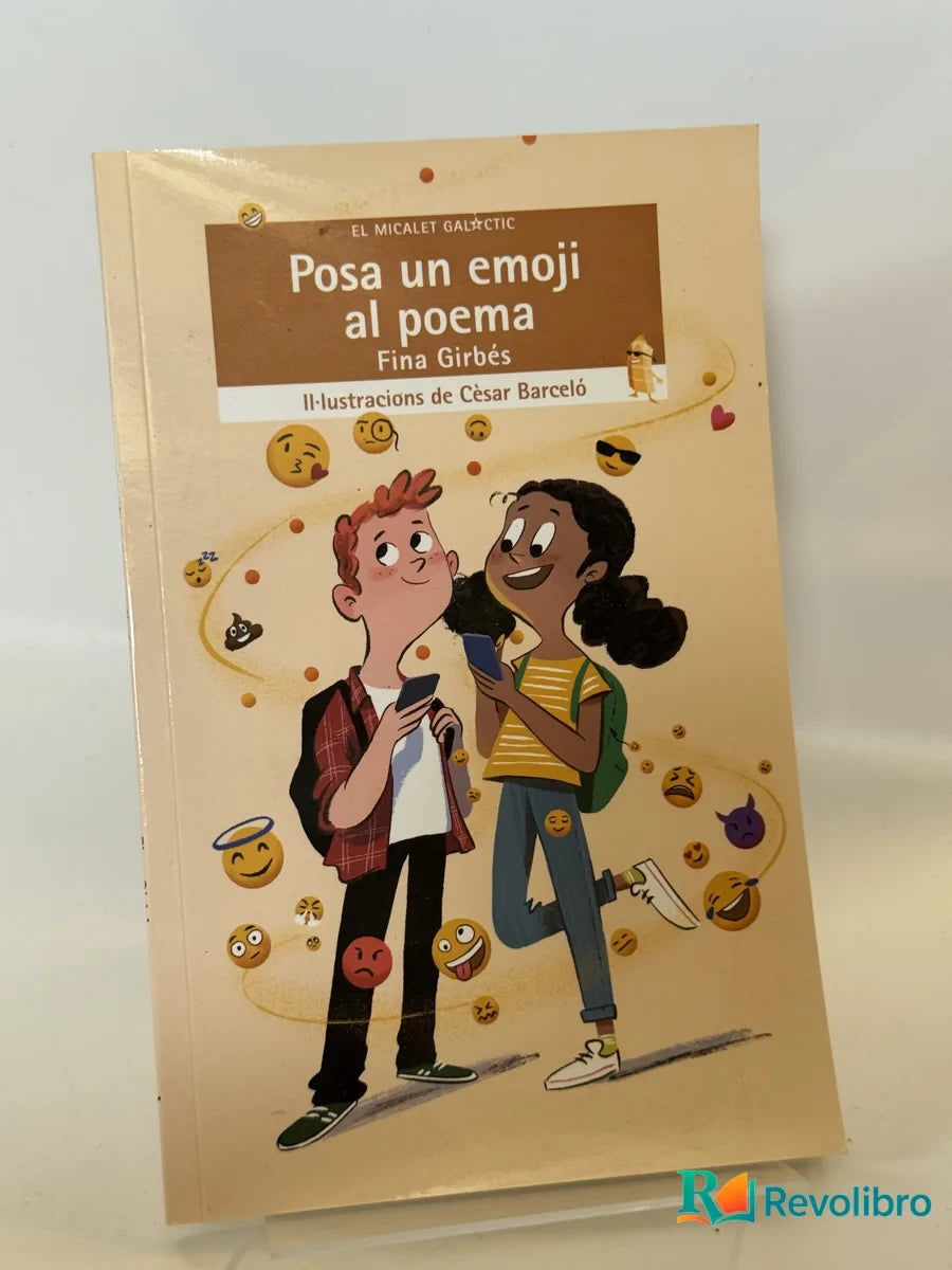 Portada de Posa un emoji al poema de Fina Girbés, libro de segunda mano