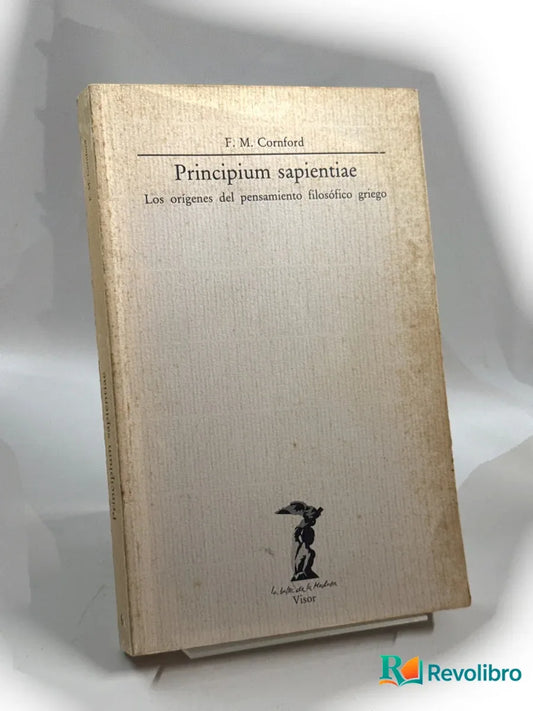 Portada de Principium sapientiae - 1ª edición de Francis Macdonald Cornford, libro de segunda mano