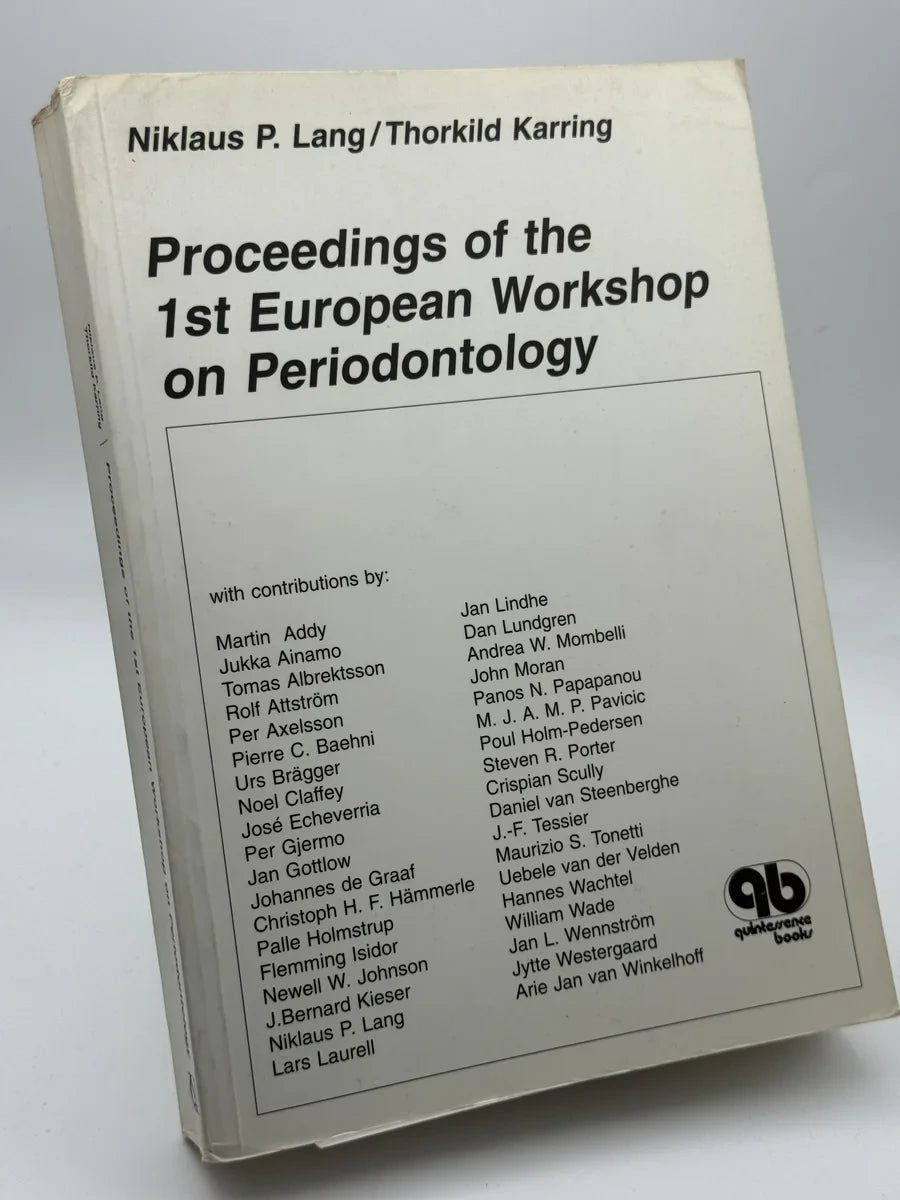 Portada de Proceedings of the 1st European Workshop on Periodontology de Niklaus P. Lang/Thorkild Karring, libro de segunda mano