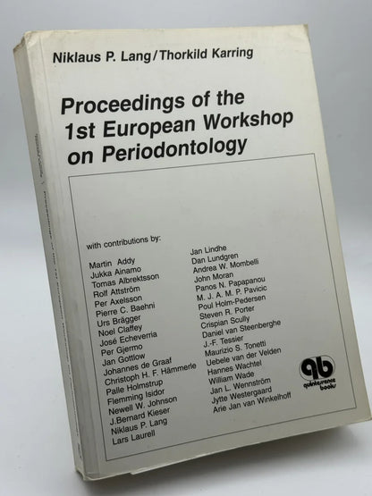 Portada de Proceedings of the 1st European Workshop on Periodontology de Niklaus P. Lang/Thorkild Karring, libro de segunda mano