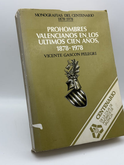 Prohombres valencianos en los últimos cien años - Portada