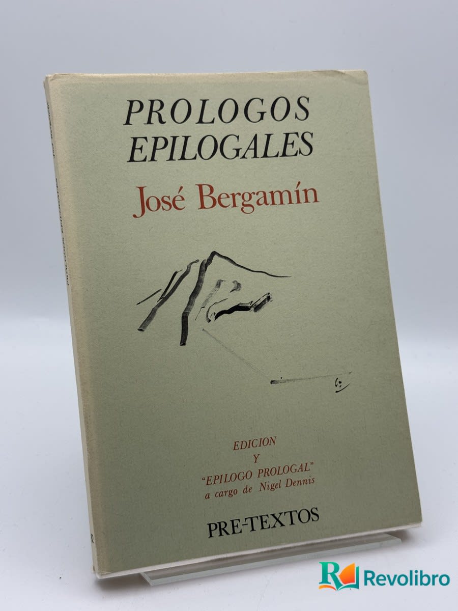Prólogos epilogales - José Bergamín - Portada