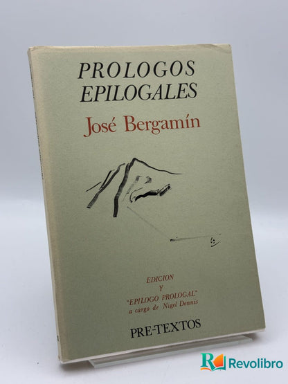 Prólogos epilogales - José Bergamín - Portada