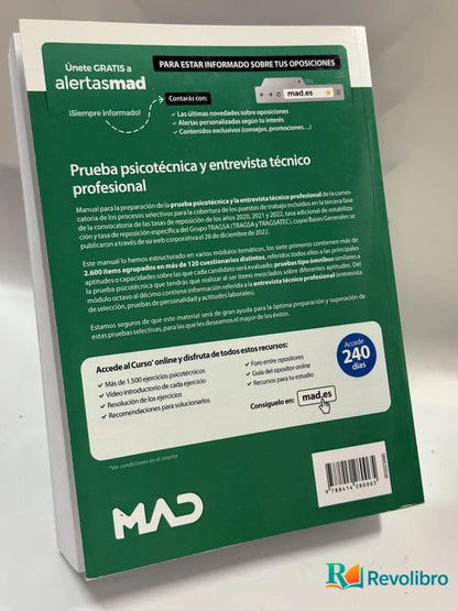 Foto 2 de Prueba psicotécnica y entrevista técnico profesional de GrupoTragsa, libro de segunda mano