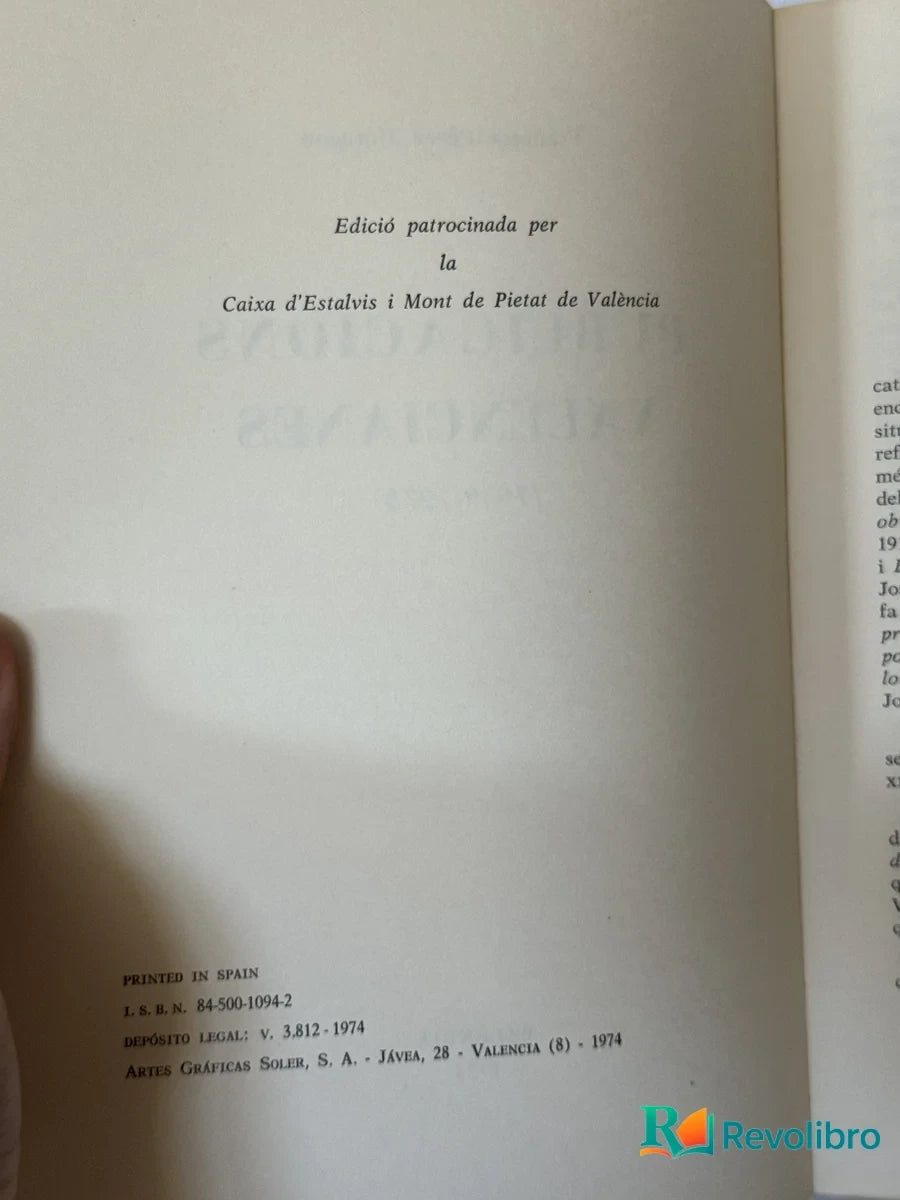 Foto 2 de Publicacions Valencianes de Francesc Pérez Moragon, libro de segunda mano