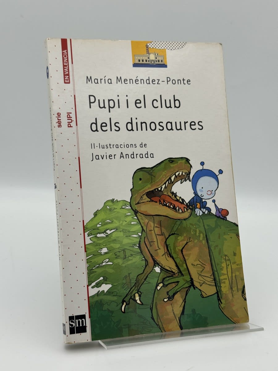 Portada de Pupi i el club dels dinosaures de María Menéndez-Ponte, libro de segunda mano