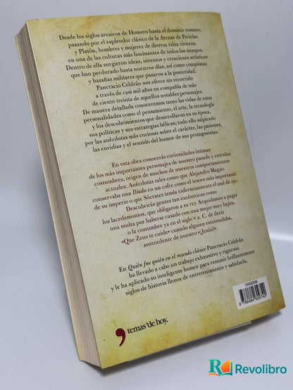 Foto 2 de ¿Quién fue quién en el mundo clásico? de Pancracio Celdrán Gomáriz, libro de segunda mano