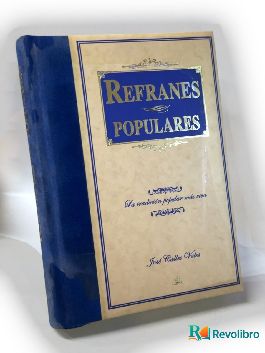 Portada de Refranes populares de José Calles Vales, libro de segunda mano