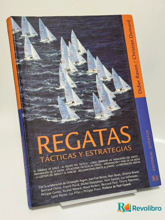 Portada de Regatas Tácticas y Estrategias de Didier Ravon, libro de segunda mano