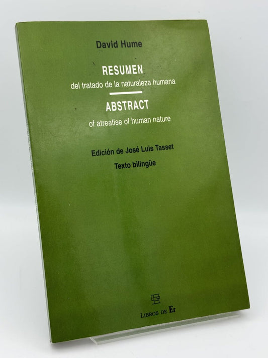 Portada de Resumen del tratado de la naturaleza humana de David Hume, libro de segunda mano