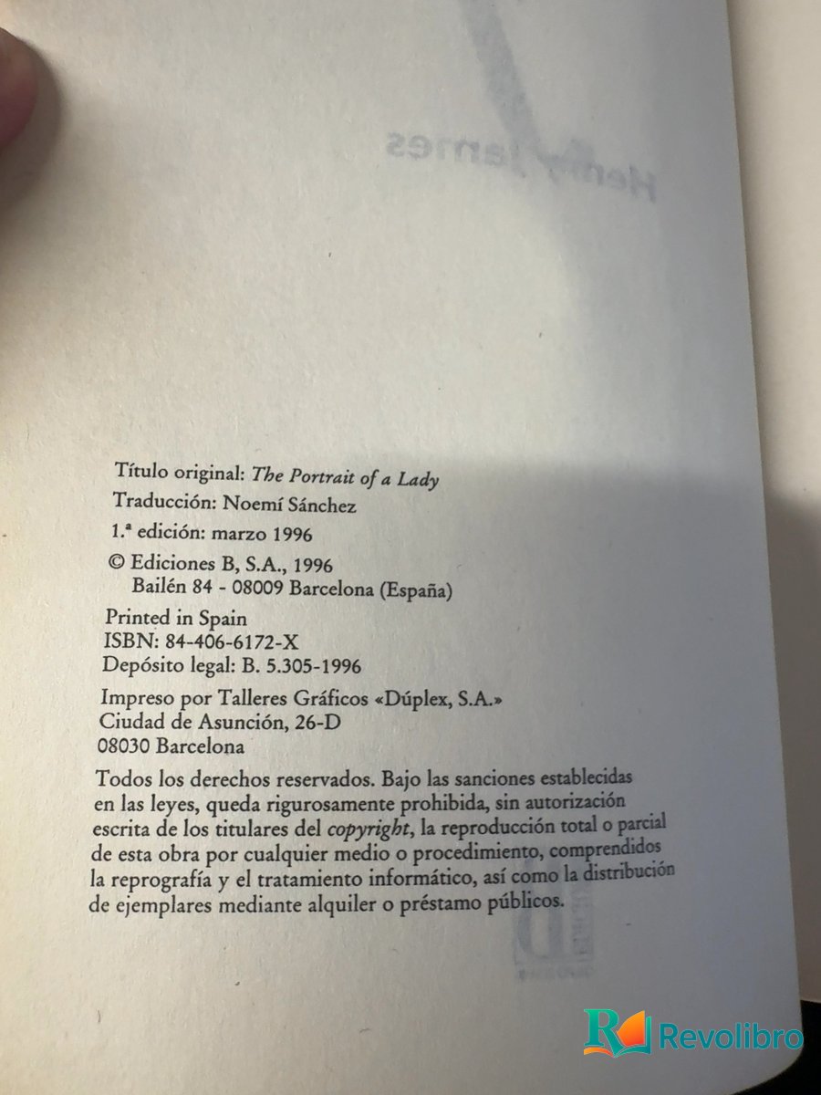 Foto 5 de Retrato de una dama - 1ª edición de Henry James, libro de segunda mano