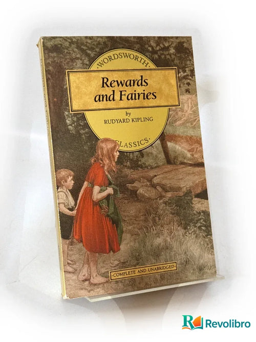Portada de Rewards and Fairies de Rudyard Kipling, libro de segunda mano