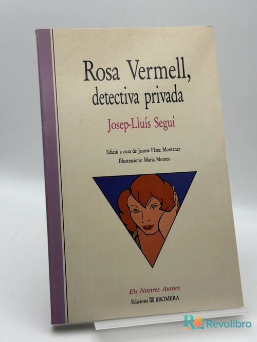 Portada de Rosa Vermell, detective privada de Josep-Lluís Seguí, libro de segunda mano