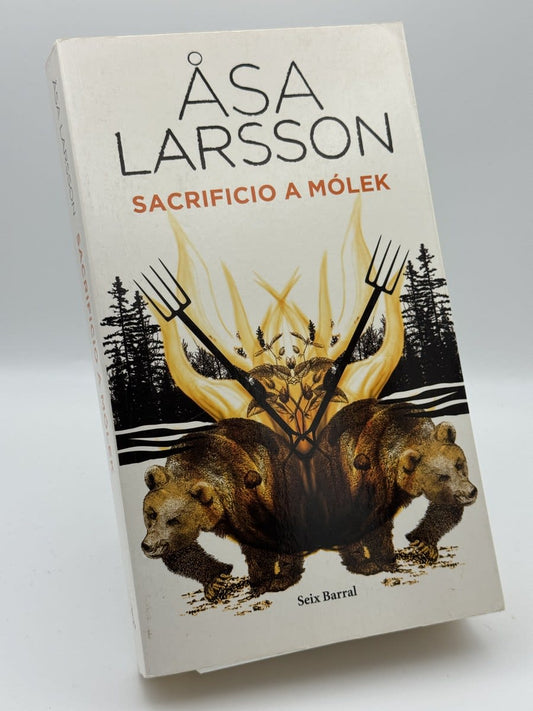 Portada de Sacrificio a Mólek - Åsa Larsson de Åsa Larsson, libro de segunda mano