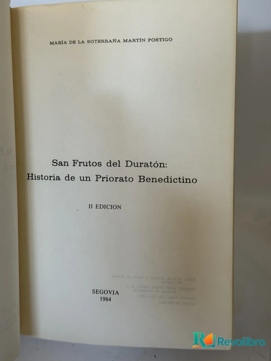 Foto 2 de San Frutos del Duraton de Maria de la Soterrana Martín Postigo, libro de segunda mano