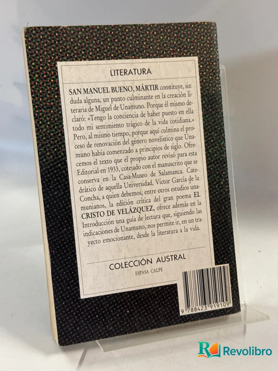 Foto 2 de San Manuel Bueno, mártir de Miguel de Unamuno, libro de segunda mano