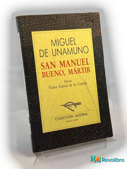 Portada de San Manuel Bueno, mártir de Miguel de Unamuno, libro de segunda mano