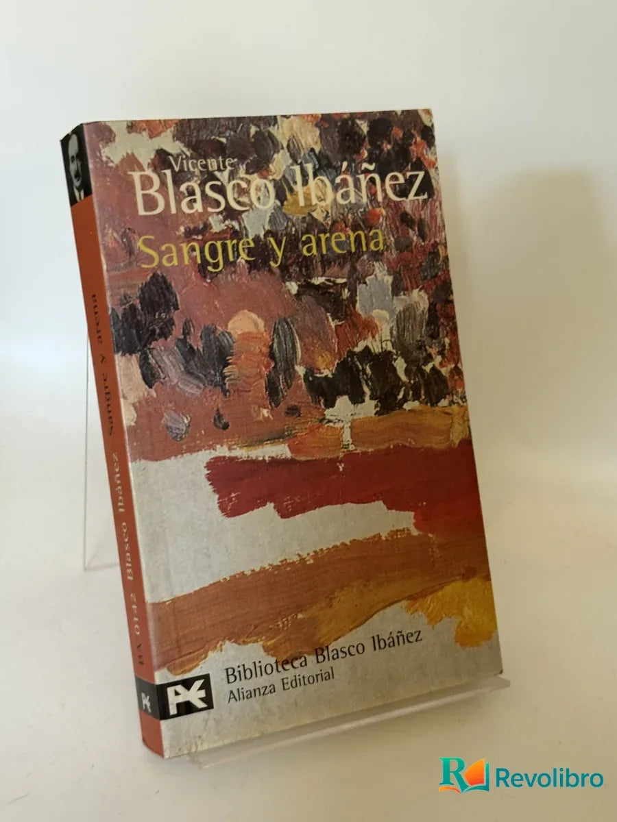 Portada de Sangre y arena de Vicente Blasco Ibáñez, libro de segunda mano