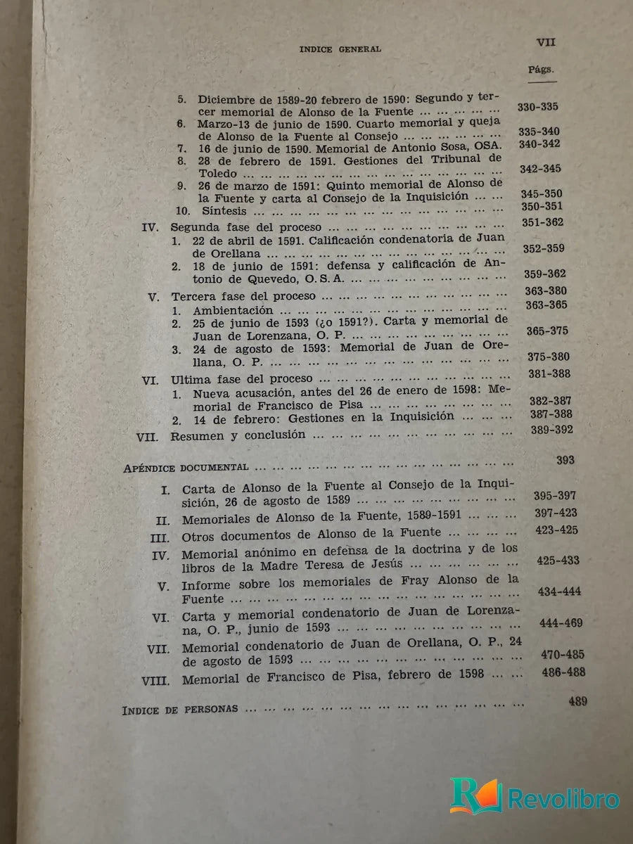 Foto 3 de Santa Teresa de Jesus y la Inquisicion Española de Enrique Llamas Martínez, libro de segunda mano