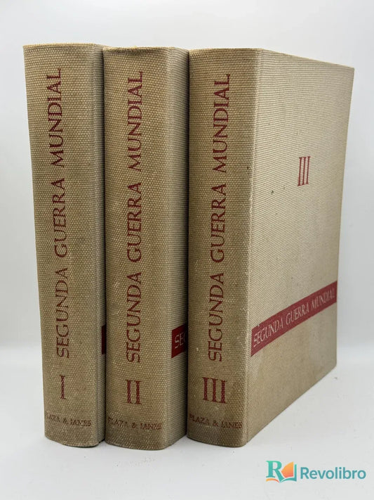 Portada de Segunda Guerra Mundial 3 tomos de Manuel Vazquez, libro de segunda mano