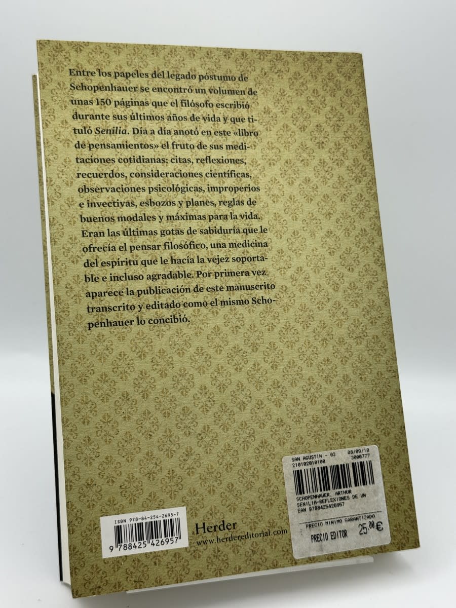Senilia : reflexiones de un anciano - Arthur Schopenhauer - Imagen 2