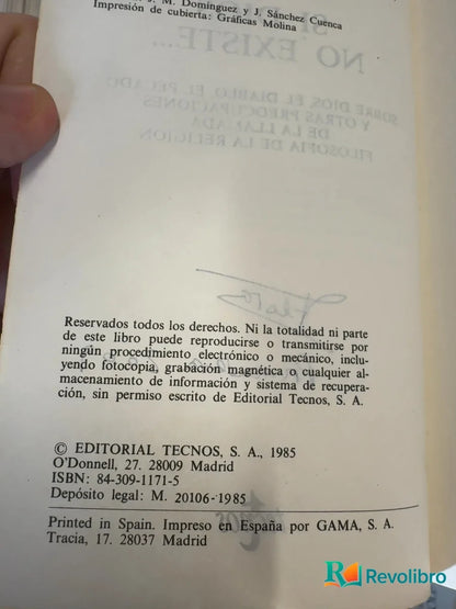 Foto 3 de Si Dios no existe - 1ª edición de Leszek Kolakowski, libro de segunda mano
